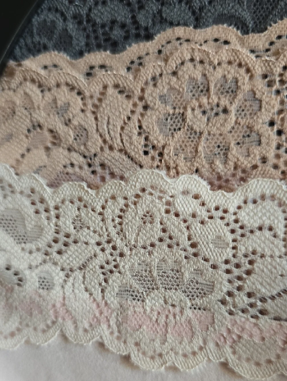 sophie b. Lace-Trim Bikini Panties in Blush, Navy, Mauve, Gray, Cream